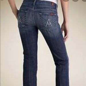 7 For All Man Kind “A” Pocket Dark Wash Size 29